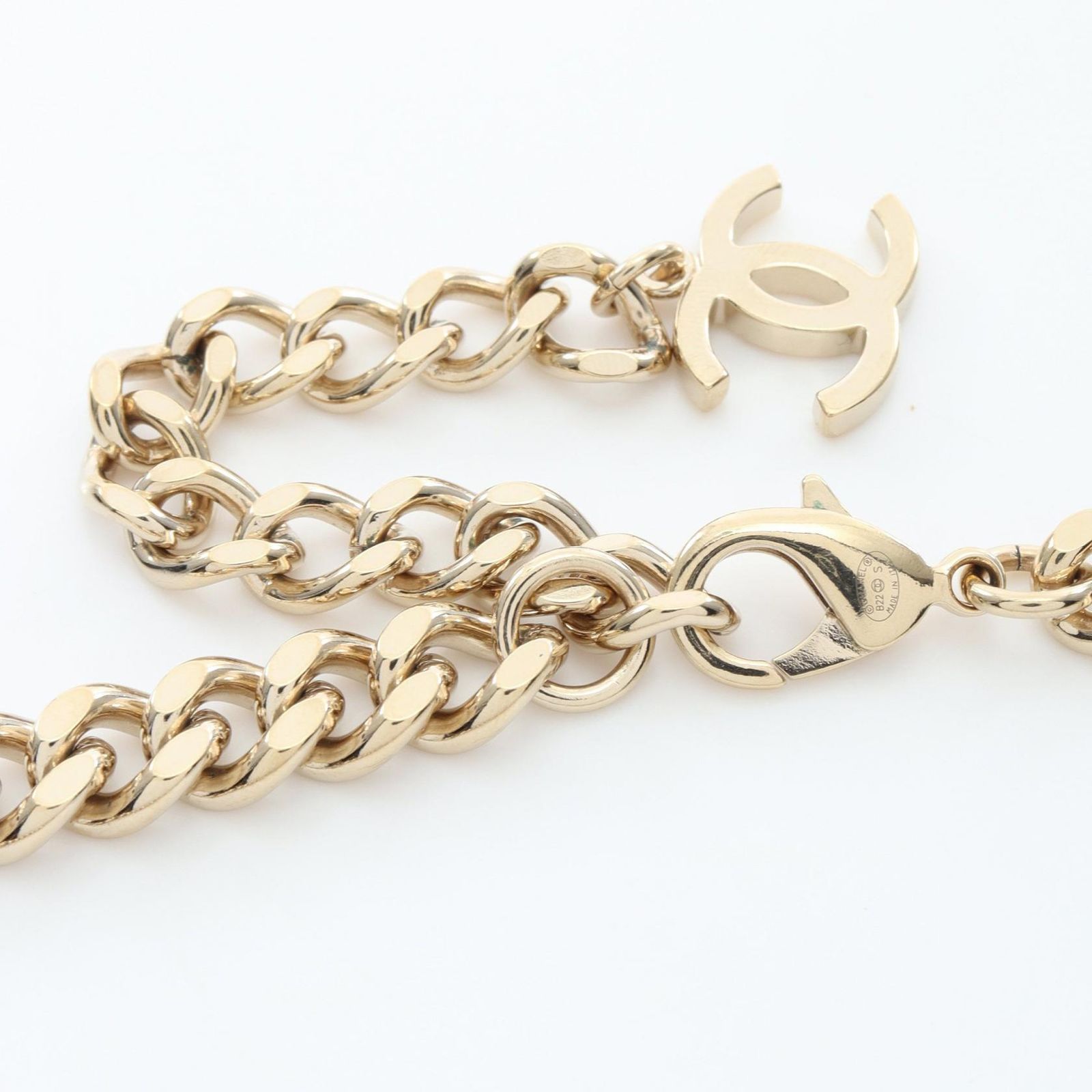 シャネル CHANEL チョーカー ココマーク ロゴ GP(ゴールドメッキ) チョーカー レディース Used A シャネル CHANEL チョーカー ココマーク ロゴ GP(ゴールドメッキ) チョーカー レディース Used A