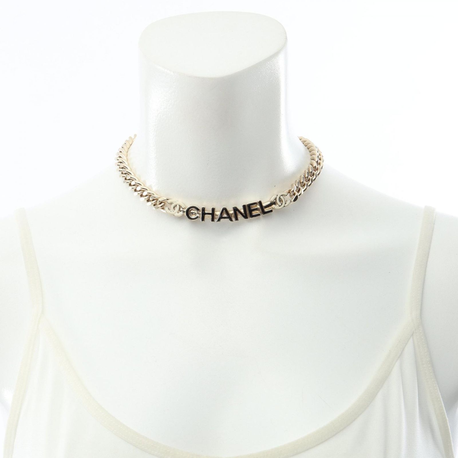 シャネル CHANEL チョーカー ココマーク ロゴ GP(ゴールドメッキ) チョーカー レディース Used A シャネル CHANEL チョーカー ココマーク ロゴ GP(ゴールドメッキ) チョーカー レディース Used A