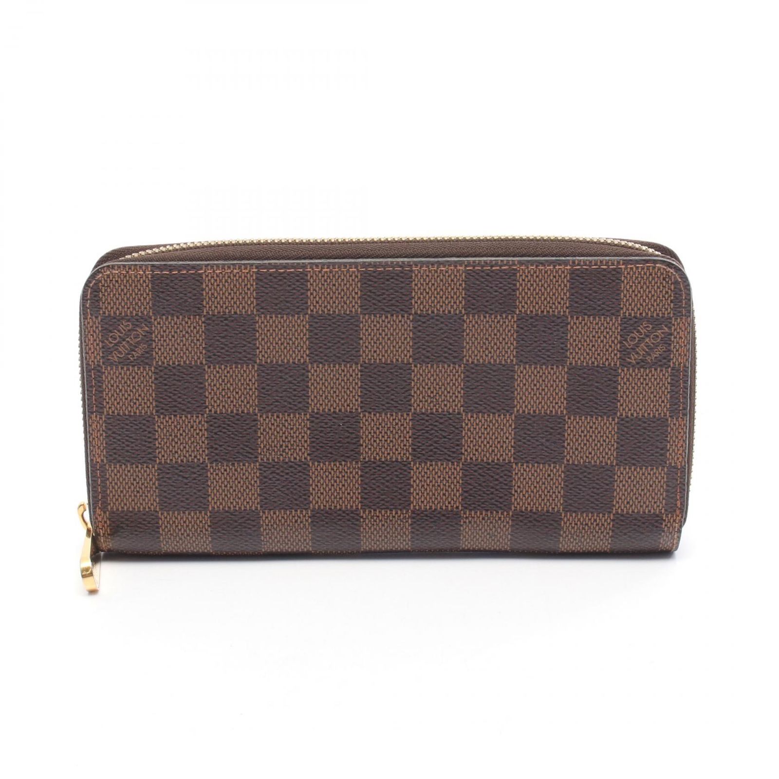 ルイ・ヴィトン LOUIS VUITTON ラウンド長財布 ジッピーウォレット N41661 PVCコーティングキャンバス ジッピー・ウォレット ユニセックス Used B