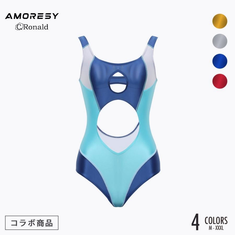 【送料無料】AMORESY アモレシー キャットファイト・ロナウド コラボ商品 Electra エレクトラ キーホール カットアウト レオタード ボディスーツ ストレッチ グラビア 爆買