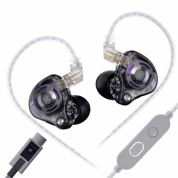 【送料無料】KZA COUSTICS KZ Gale ハイファイ級ゲーミングイヤホン TYPE-C対応 超線形ダイナミックドライバー搭載