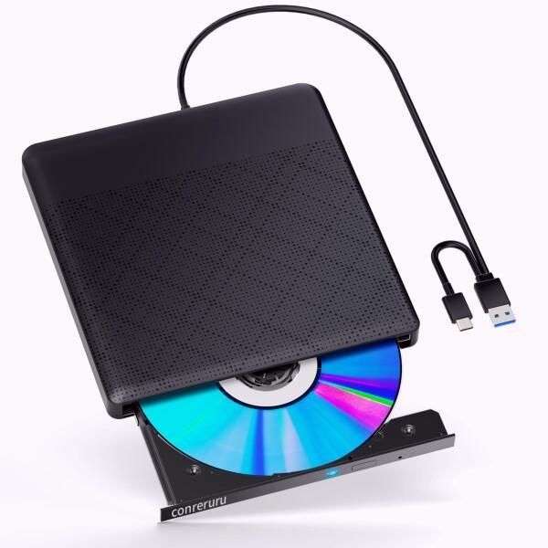 【送料無料】ブルーレイドライブ外付け blu-rayプレイヤー再生読み書usb-aと (type-c) ブルーレイプレーヤー対応WI