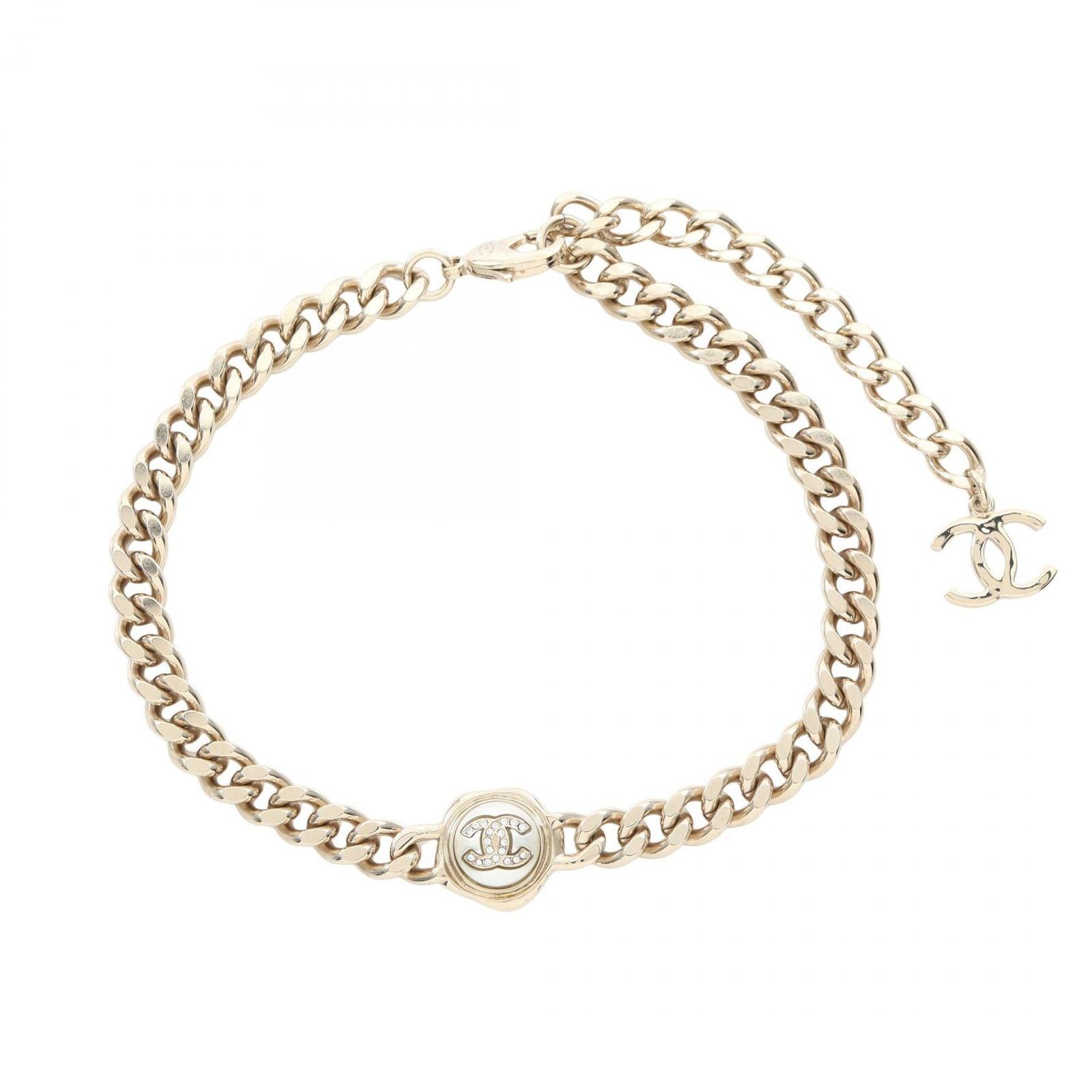 シャネル CHANEL チョーカー ココマーク AB8244 GP（ゴールドメッキ） チョーカー レディース Used A