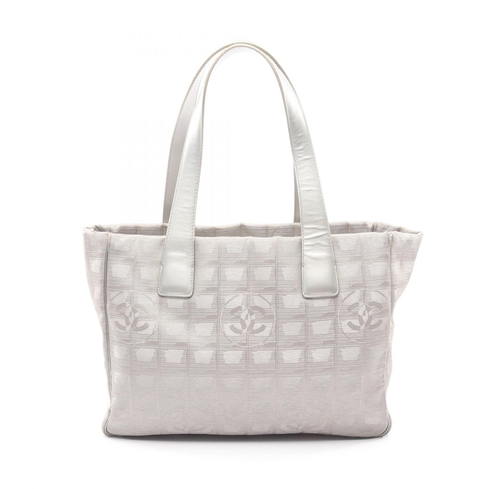 CHANEL ニュートラベルライン トートバッグ グレー アイスグレー 