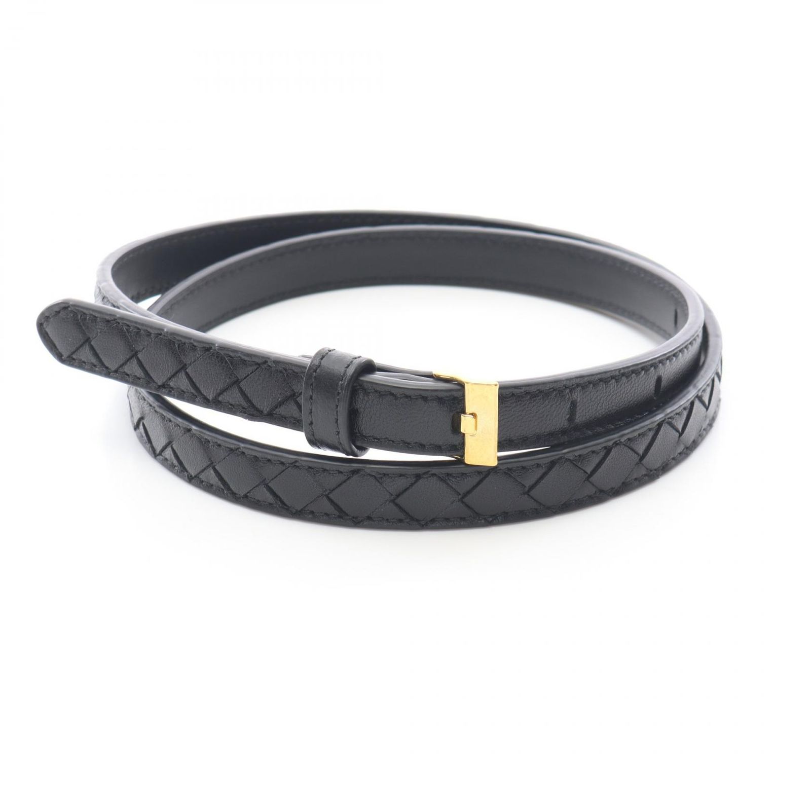ボッテガヴェネタ BOTTEGA VENETA ベルト イントレチャート レザー ベルト レディース Used A