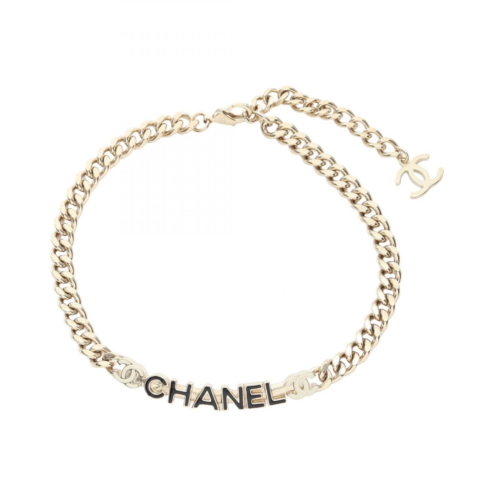 シャネル CHANEL チョーカー ココマーク ロゴ GP（ゴールドメッキ） チョーカー レディース Used A