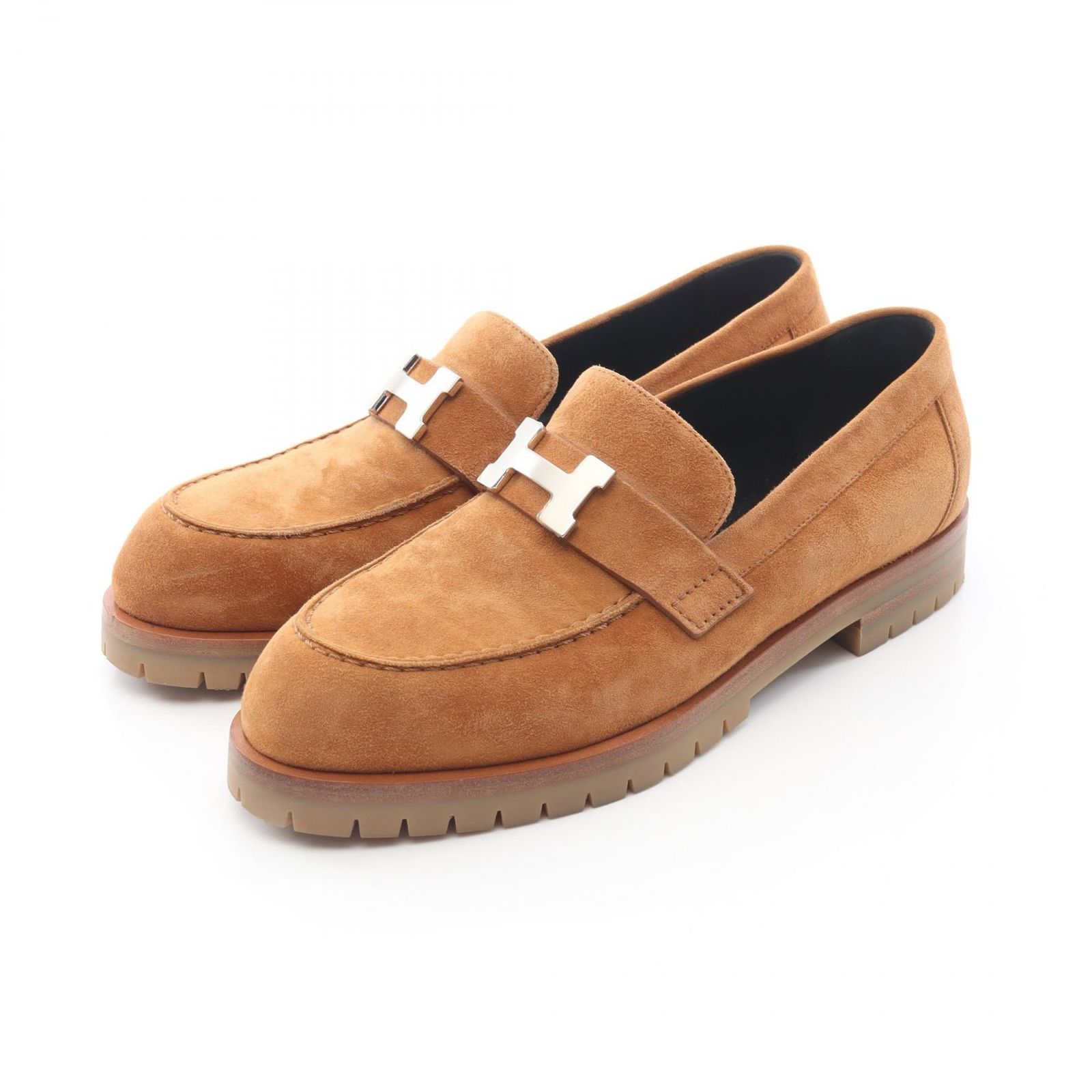 エルメス HERMES モカシン フォーブル スウェード フォーブル モカシン レディース Used A