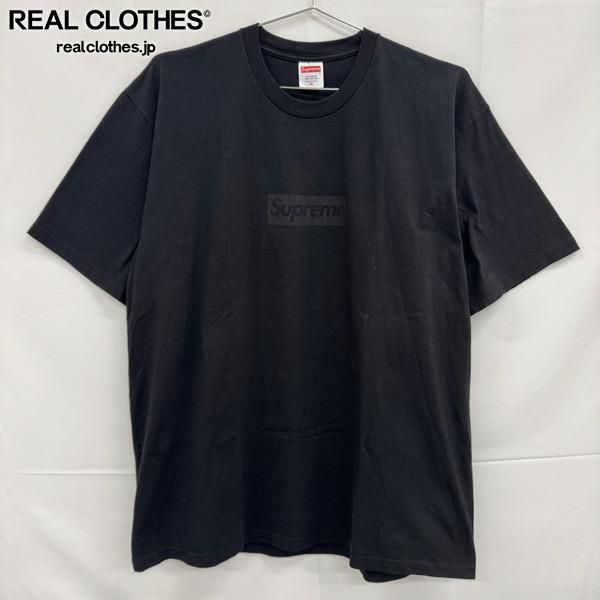 Supreme/シュプリーム【23SS】Tonal Box Logo Tee/トーナル ボックス ロゴ 半袖Tシャツ/ブラック/XL