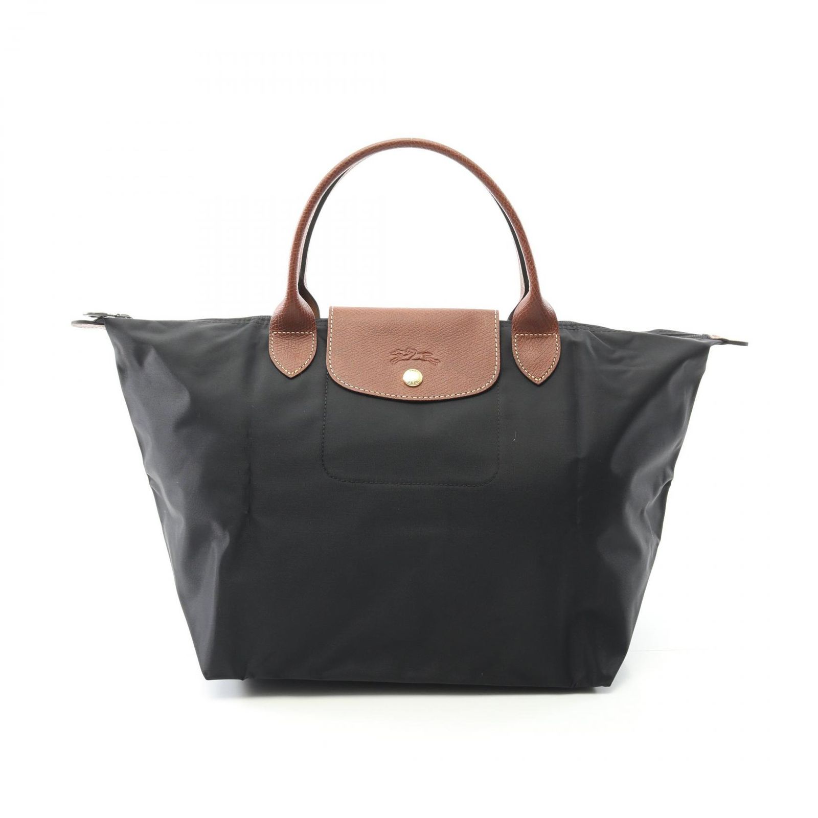ロンシャン Longchamp トートバッグ ル プリアージュ オリジナル M L1623089001 ブラック キャンバス レザー ル プリアージュ オリジナル トップハンドルバッグ M レディース
