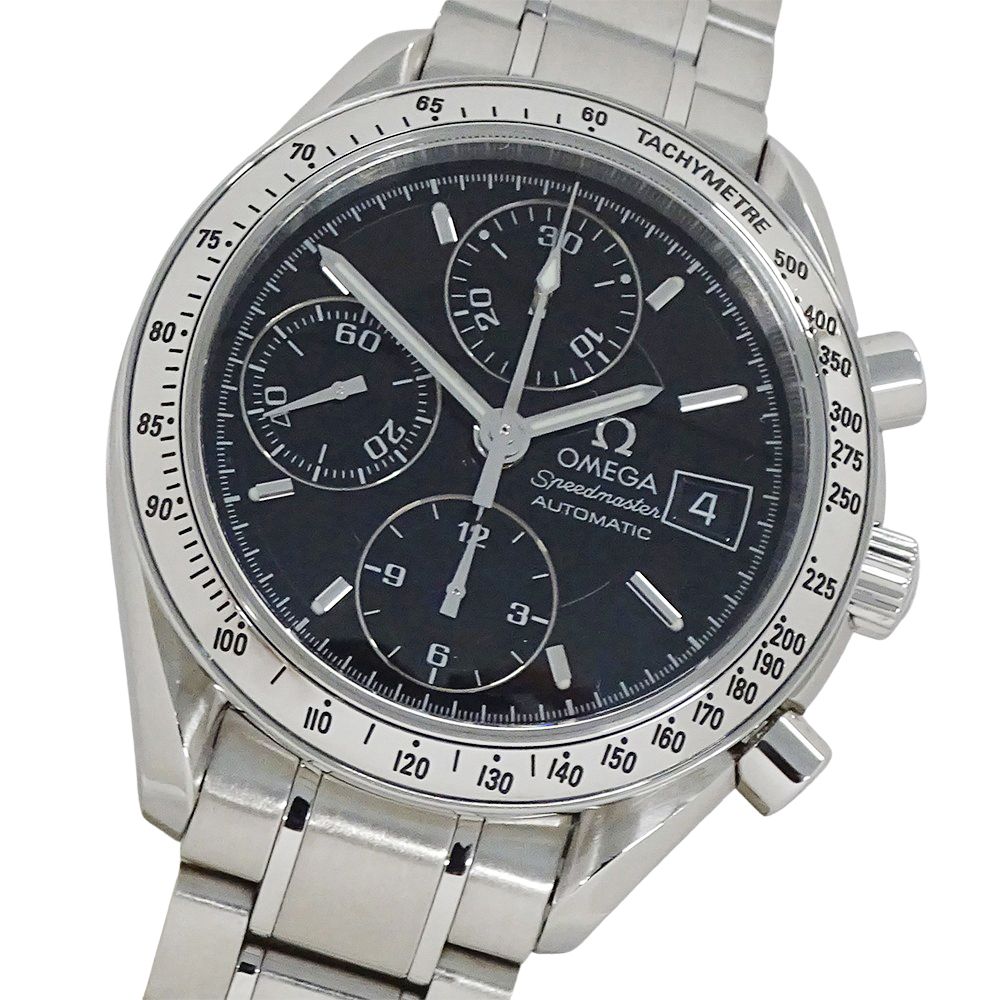 オメガ OMEGA スピードマスター 3513.50 時計 メンズ ブランド デイト クロノグラフ 自動巻き AT ステンレス SS シルバー ブラック 磨き済み 【中古】