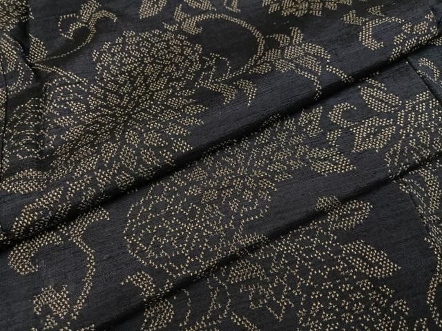 平和屋着物●上質な紬　花唐草文　正絹　逸品　AABH8395ph 27,300円