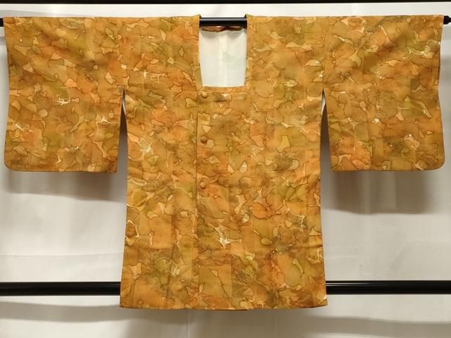 平和屋着物＃道行コート　ろうけつ染　市松吉祥文　正絹　逸品　未使用　CABF3862ev