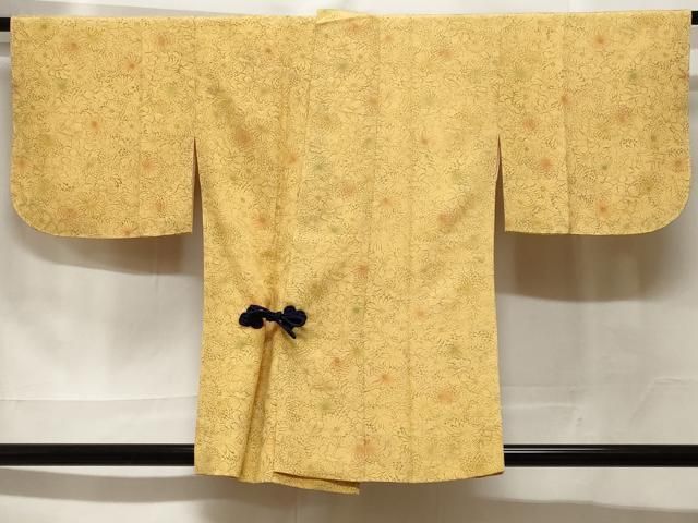 平和屋着物＃道中着　花尽くし文　暈し染め　正絹　逸品　未使用　CABF3864ev