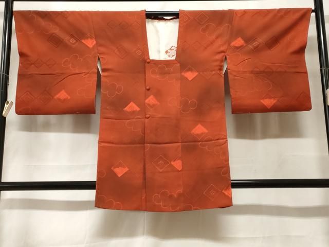 平和屋着物＃道行コート　地紋起こし　雲取り菱花文　暈し染め　正絹　逸品　CABF3868ev 18,200円