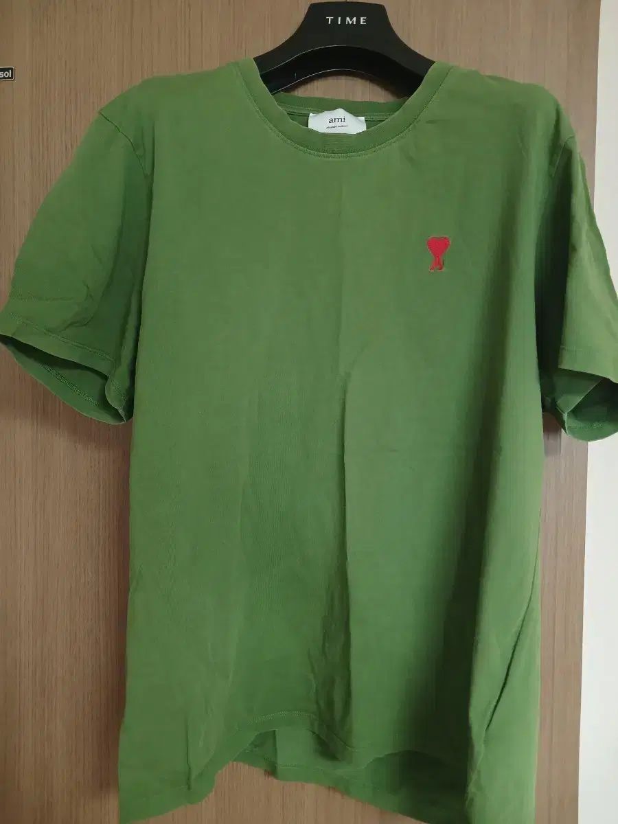アミ スモール ハート 半袖Tシャツ グリーン 2XL(105)