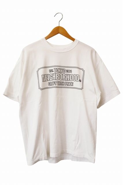 ネイバーフッド NEIGHBORHOOD 23SS NH.TEE SS-1 プリント 半袖 Tシャツ 232PCNH-ST01 M 白 ホワイト ブランド古着ベクトル 中古 260506