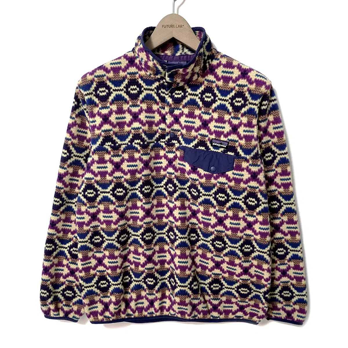 W/M patagonia Synchilla（シンチラ） プリンティッド スナップT Aberdeen Butterfly
