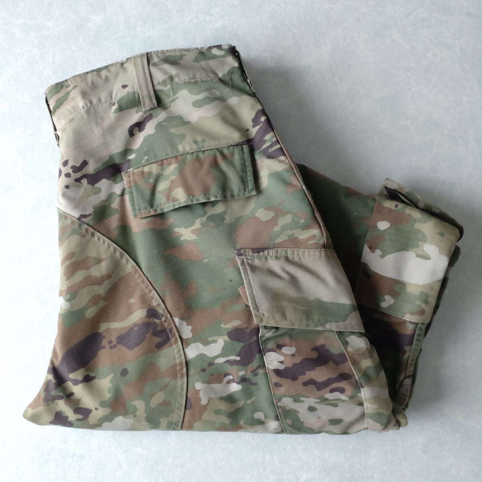 ■古着 USARMY 米軍実品 マルチカム ミリタリーパンツ トラウザー コンバットパンツ 迷彩 18年製 L-R 実寸W38L32【L6097】