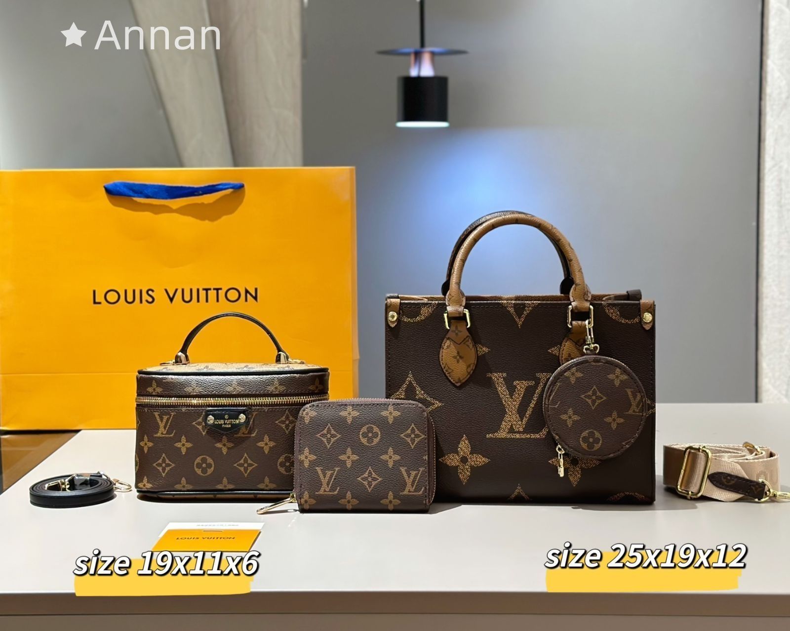 お洒落 即完売LOUIS VUITTON ルイヴィトン ショルダーバッグ ハンドバッグ 財布 3点セットオンザゴー PM