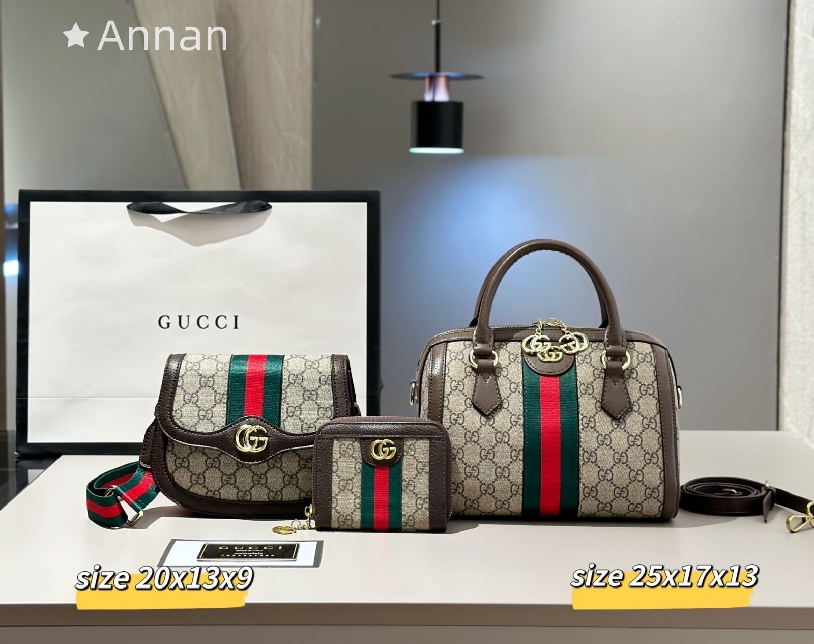 超美品 GUCCI グッチ GG ショルダーバッグ ハンドバッグ 財布 3点セットバッグ