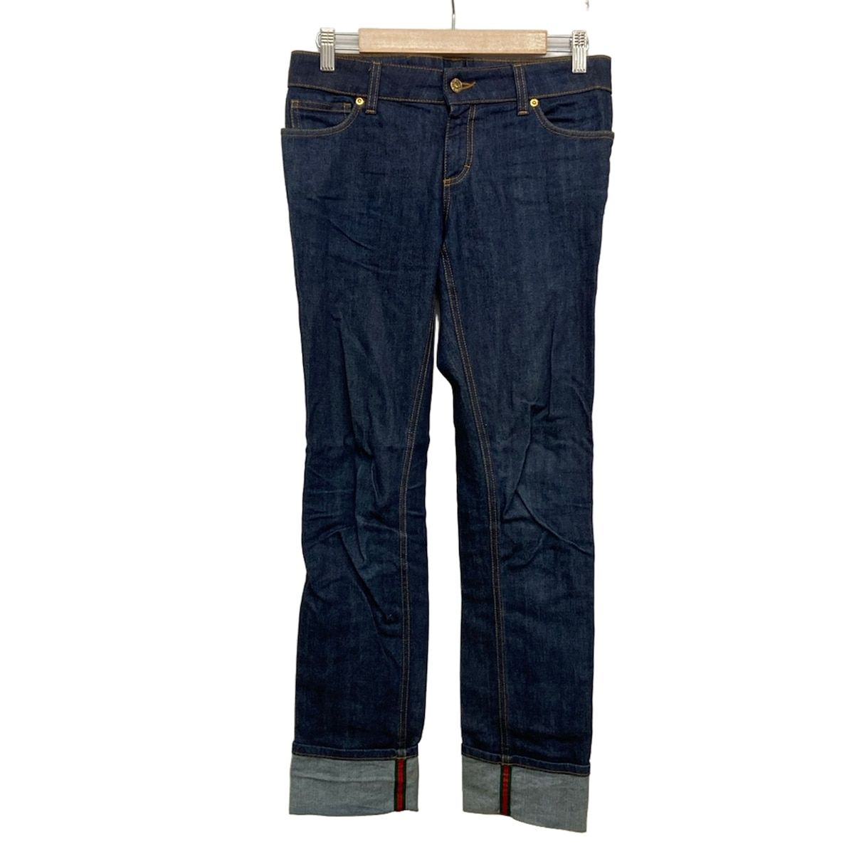 GUCCI(グッチ) ジーンズ サイズ40 M メンズ - 273061 XZ737 ネイビー フルレングス
