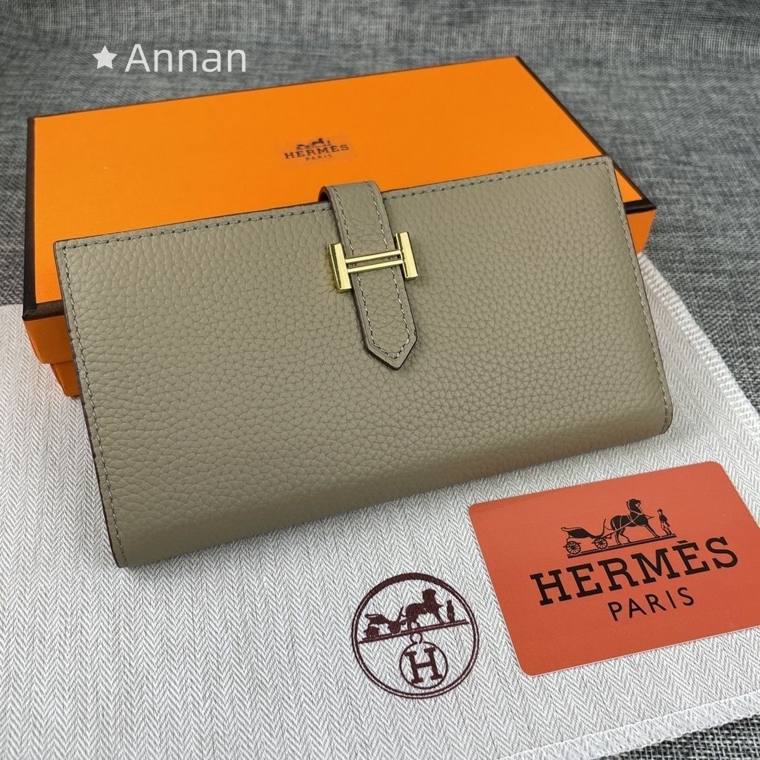 限界価格 本革 HERMES エルメス 長財布 さいふ ウォレット 長財布 小銭入れ