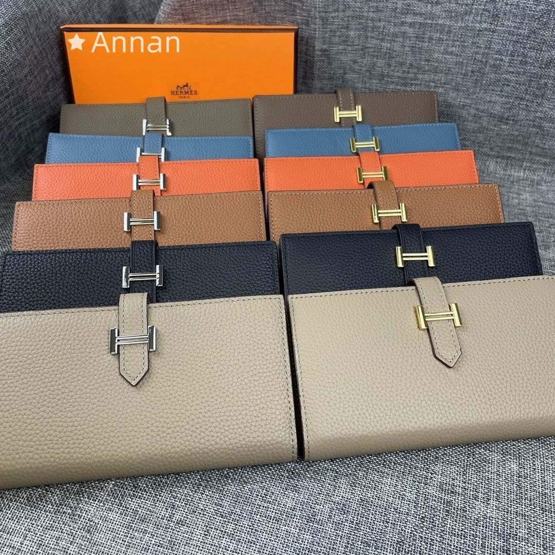 【極美品 現行型】 HERMES エルメス長財布 さいふ ウォレット 長財布 小銭入れ