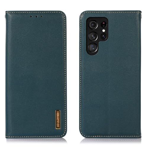 For Galaxy S25 Ultra ケース 手帳型 本革 for ギャラクシーS25ウルトラ SC-52F/SCG32 カバー 牛革 財布型 上質ナッパレザー 高級本皮 耐衝撃 マグネット式ボタン スピーカーホール付き カード収納 横置 ac128740
