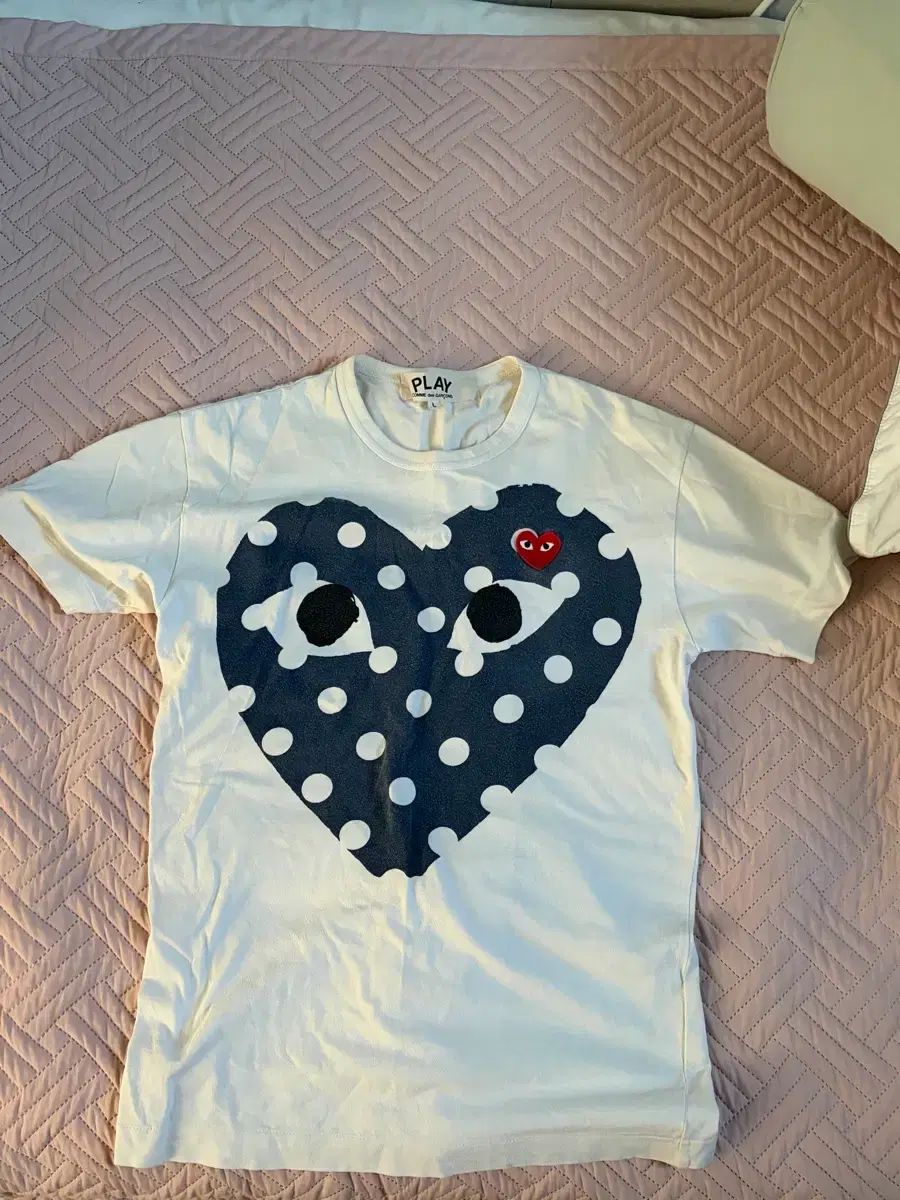 コム・デ・ギャルソン ドット ハート 半袖 Tシャツ L
