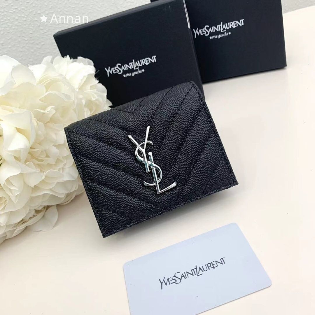 YSL Yves saint Laurentイヴ イヴサンローラン折り財布 小銭入れ
