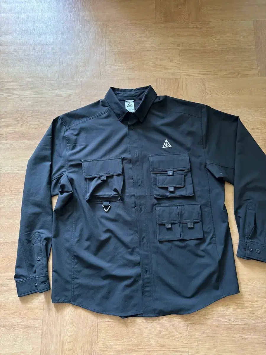 XXL NIKE ACG ドライフィット UV ディベステーション トレイル シャツ ブラック