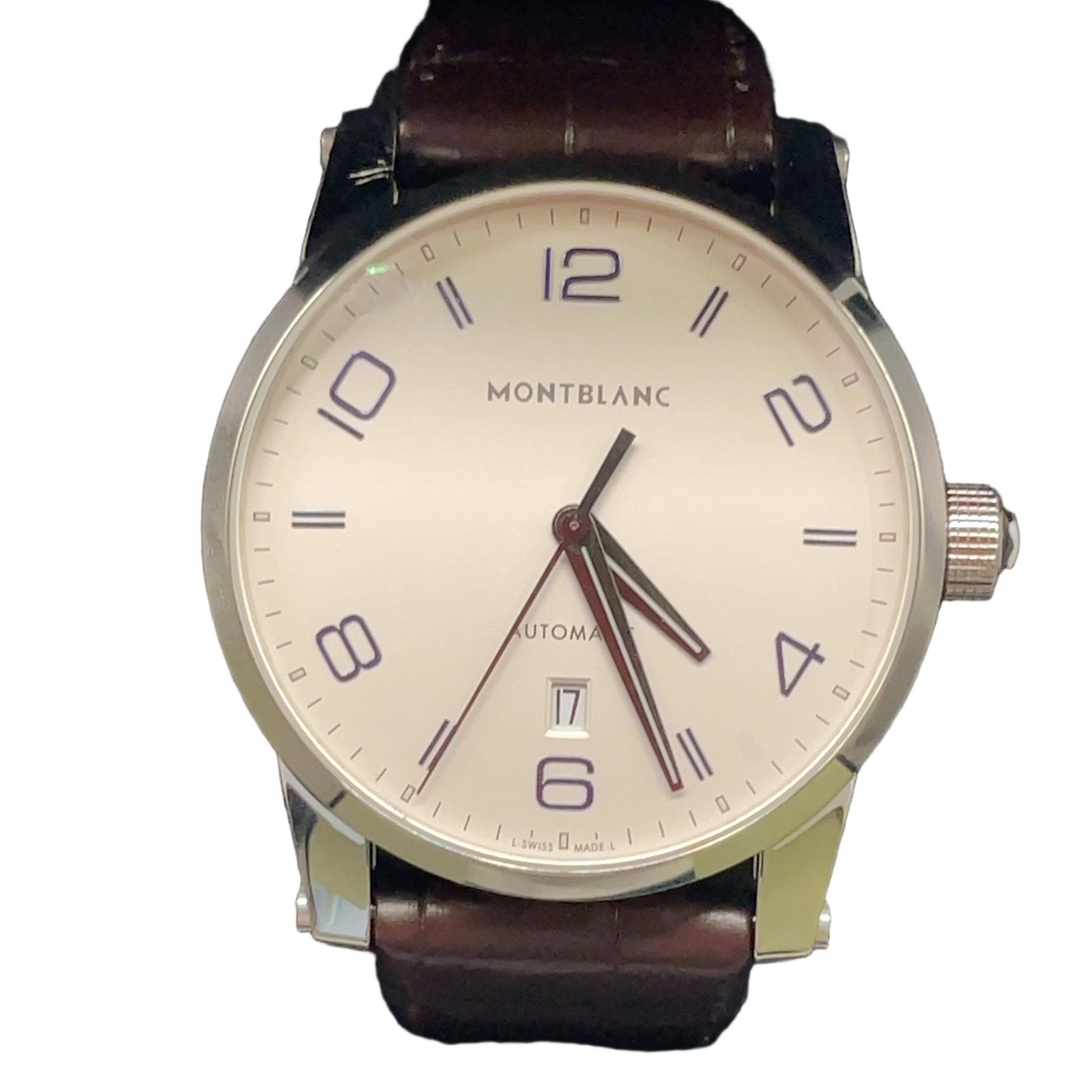 MONTBLANC TIMEWALKER ホワイト 110338 白文字盤 自動巻き 腕時計 