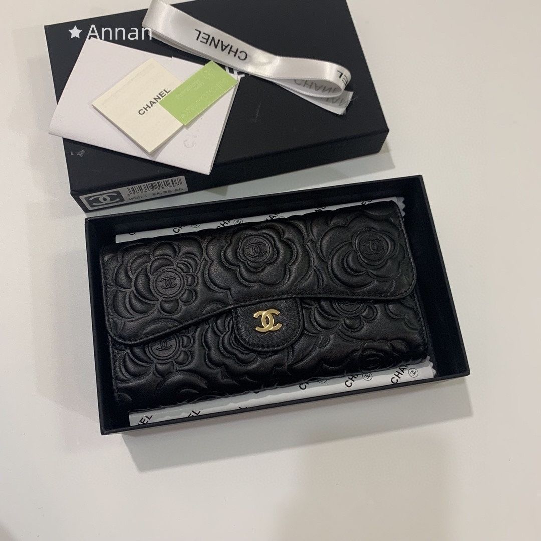 新品 希少 CHANEL シャネル ウォレット 長財布 小銭入れ