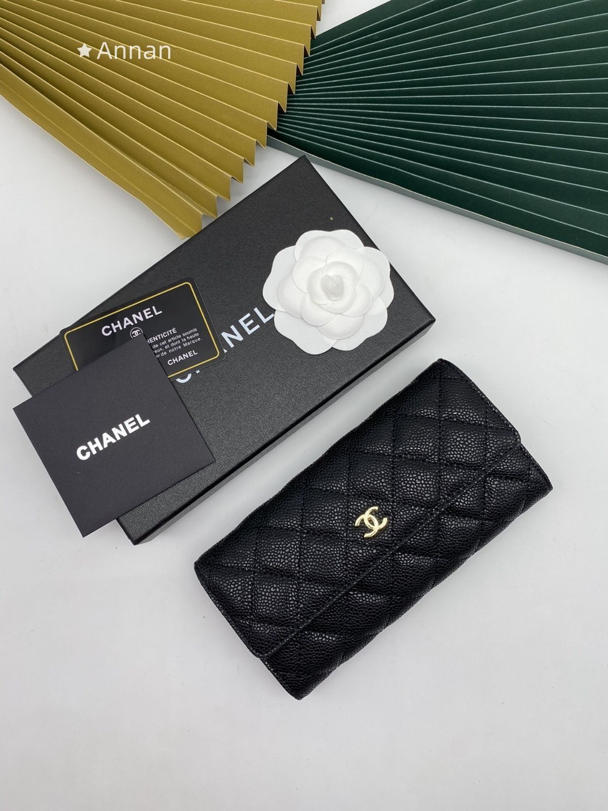 送料込☆ CHANEL シャネル ウォレット 長財布 小銭入れ
