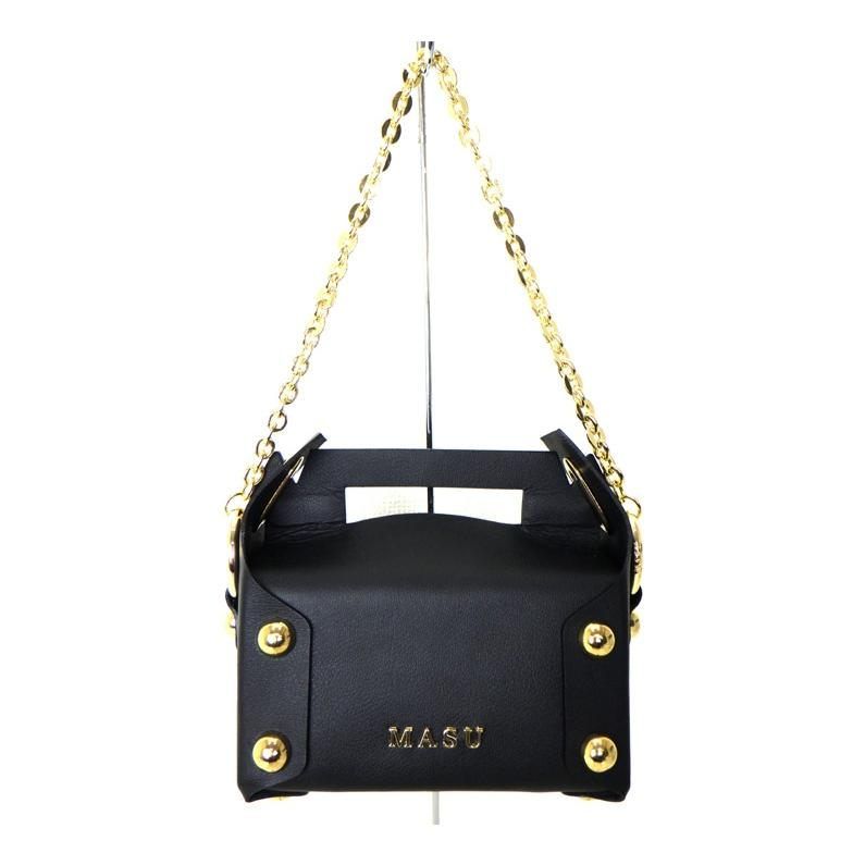 エムエーエスユー MASU 【 LEATHER CAKE BAG M26U6OJ008 】 レザー ケーキ ペティット ハンド バッグ　49656