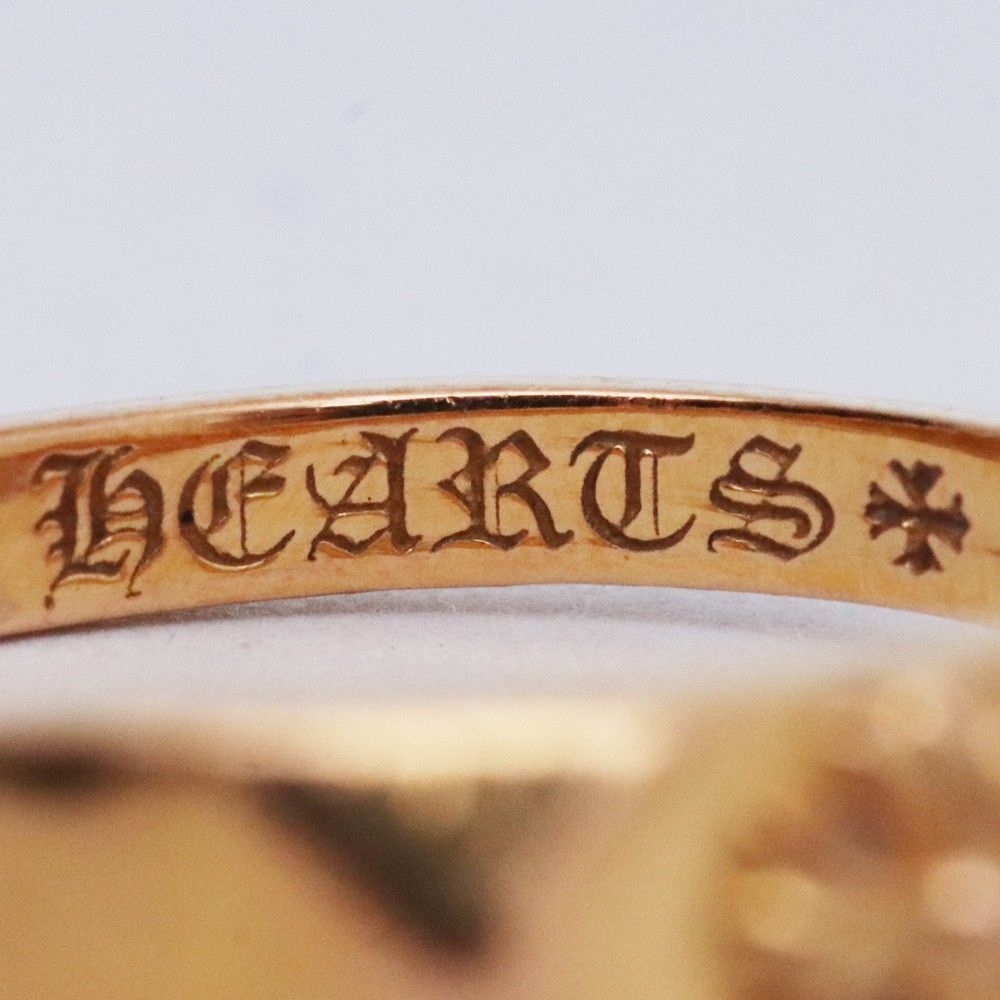 9号 CHROME HEARTS バブルガムリング ピラミッド CHプラス 22K