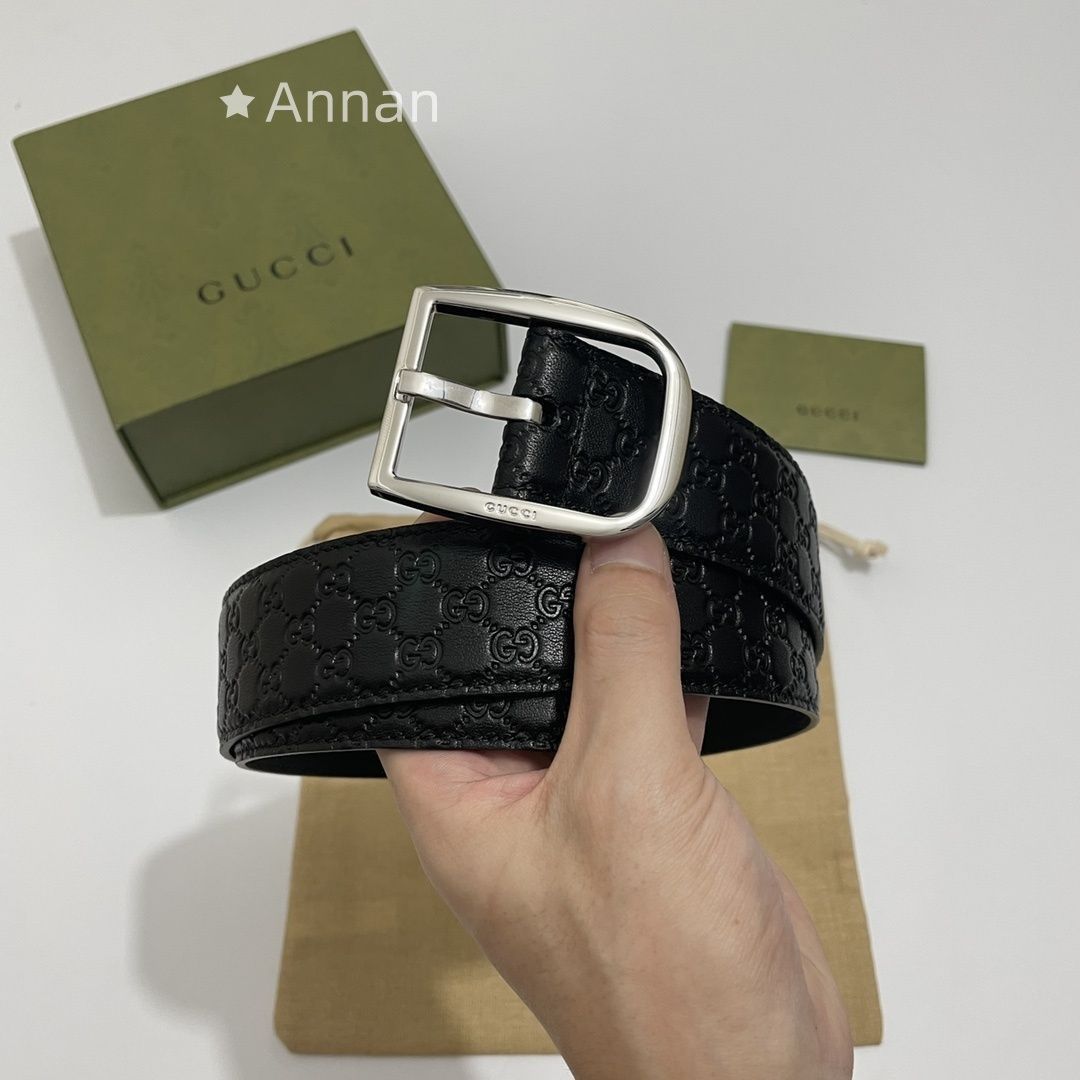 使用少 極美品 GUCCI グッチ GG ベルト メンズ 本革