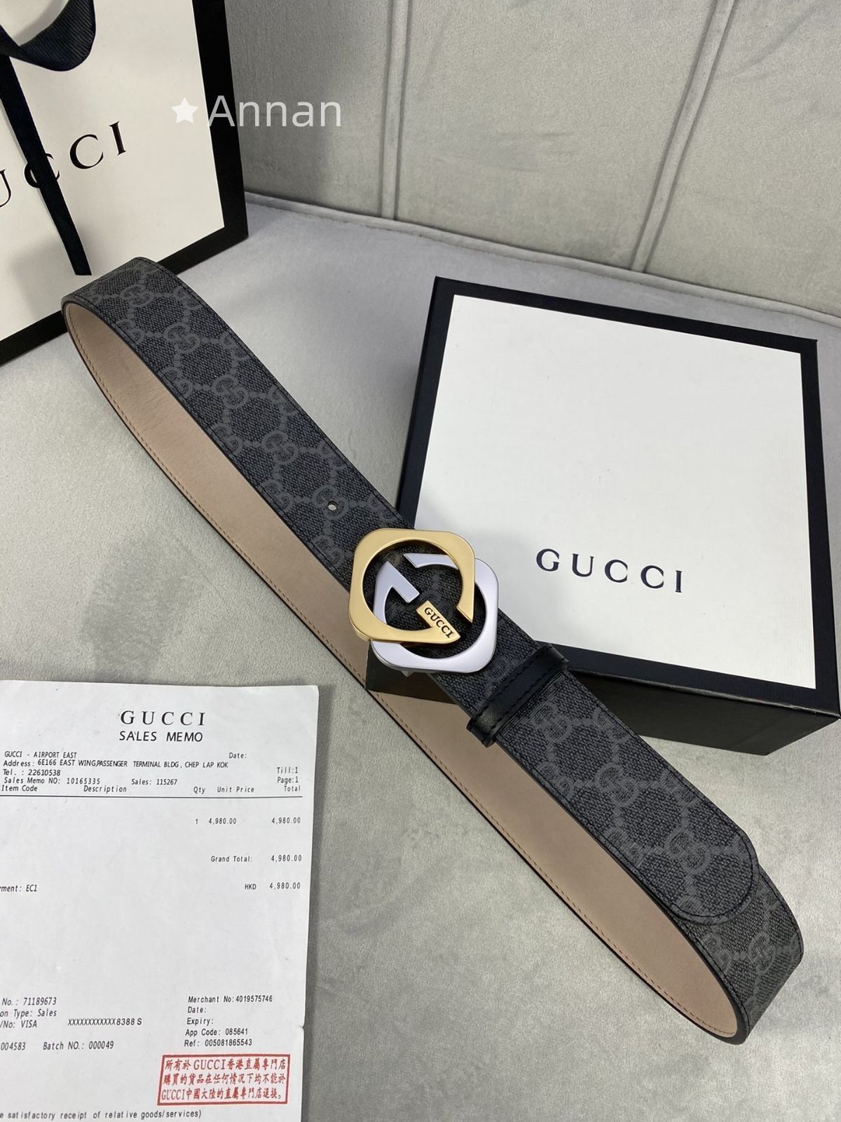 GUCCI グッチ GG ベルト メンズ 本革