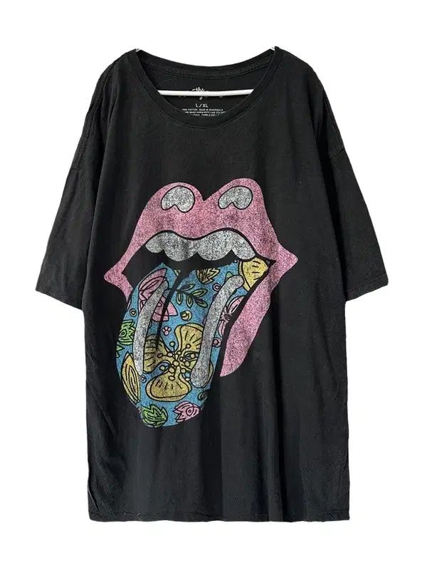 L/XL THE ROLLING STONES ゴシックグラフィック バンド 半袖T