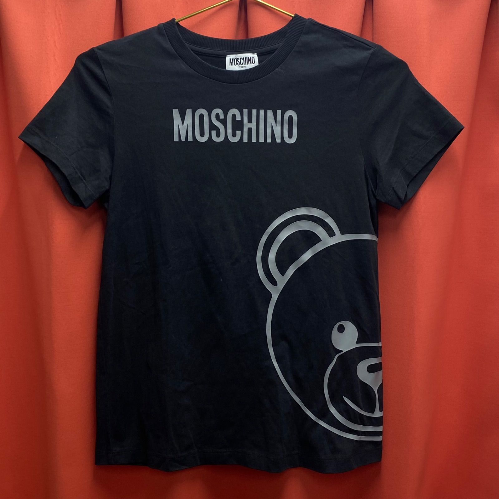 MOSCHINO teen モスキーノ ティーン キッズ Tシャツ 半袖 ロゴTシャツ 