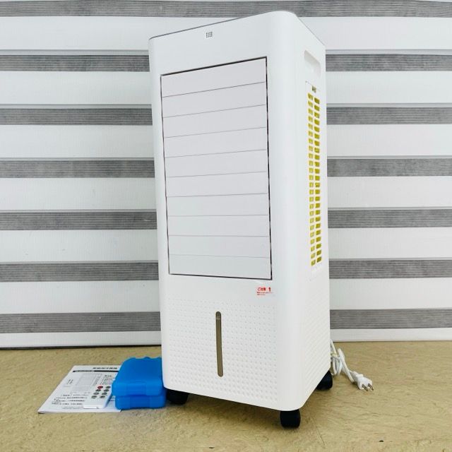 電気冷風機 【中古】動作保証 FKT007R ホワイト キャスター付き 冷風扇 リモコン付き 大容量タンク 夏物 / 70032