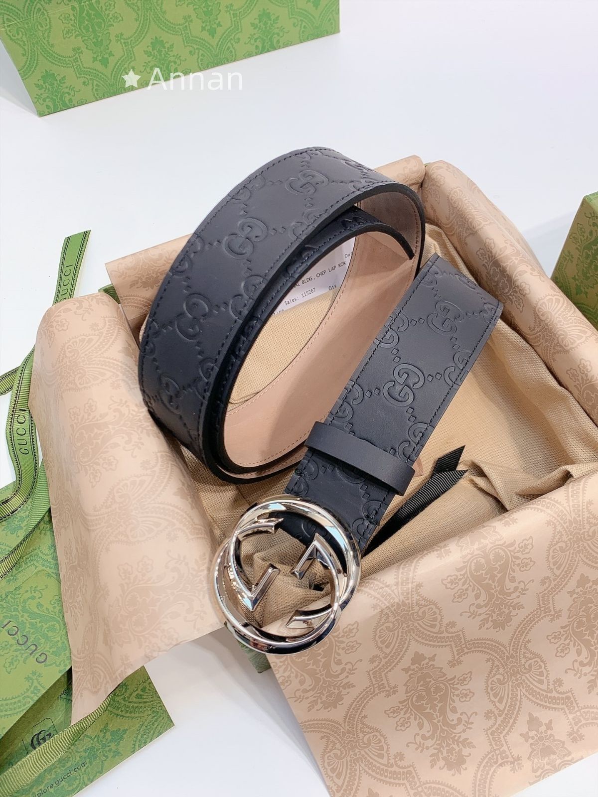 新品 本日特価 GUCCI グッチ GG ベルト メンズ 本革