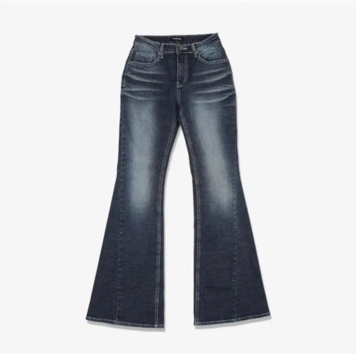 シージーン キャットウォッシュ デニムパンツ ダークブルー Sサイズ