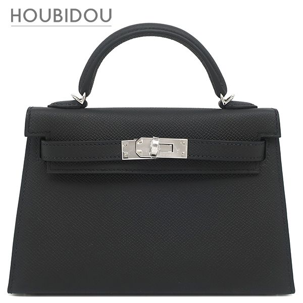 エルメス HERMES 2WAYバッグ ミニケリードゥ 外縫い ヴォーエプソン ブラック シルバー金具 新品 未使用 黒 ショルダー 2026年製 G 【箱】【中古】