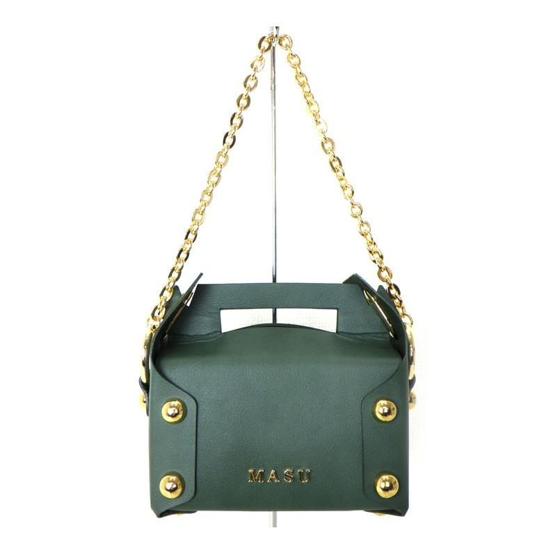 エムエーエスユー MASU 【 LEATHER CAKE BAG M26U6OJ008 】 レザー ケーキ ペティット ハンド バッグ　49657