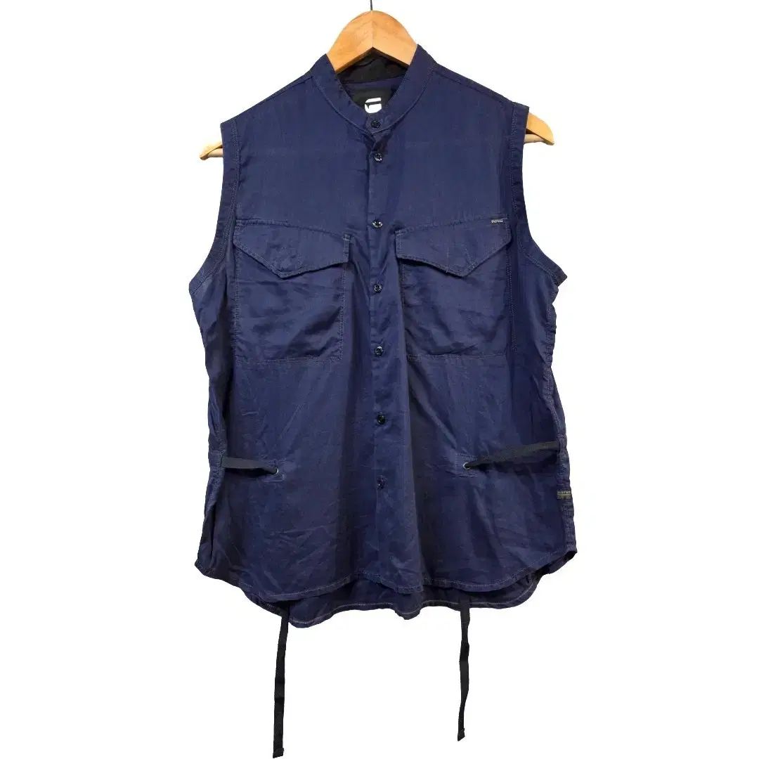 G-STAR RAW メンズ ブルー ノースリーブ シャツ (S)