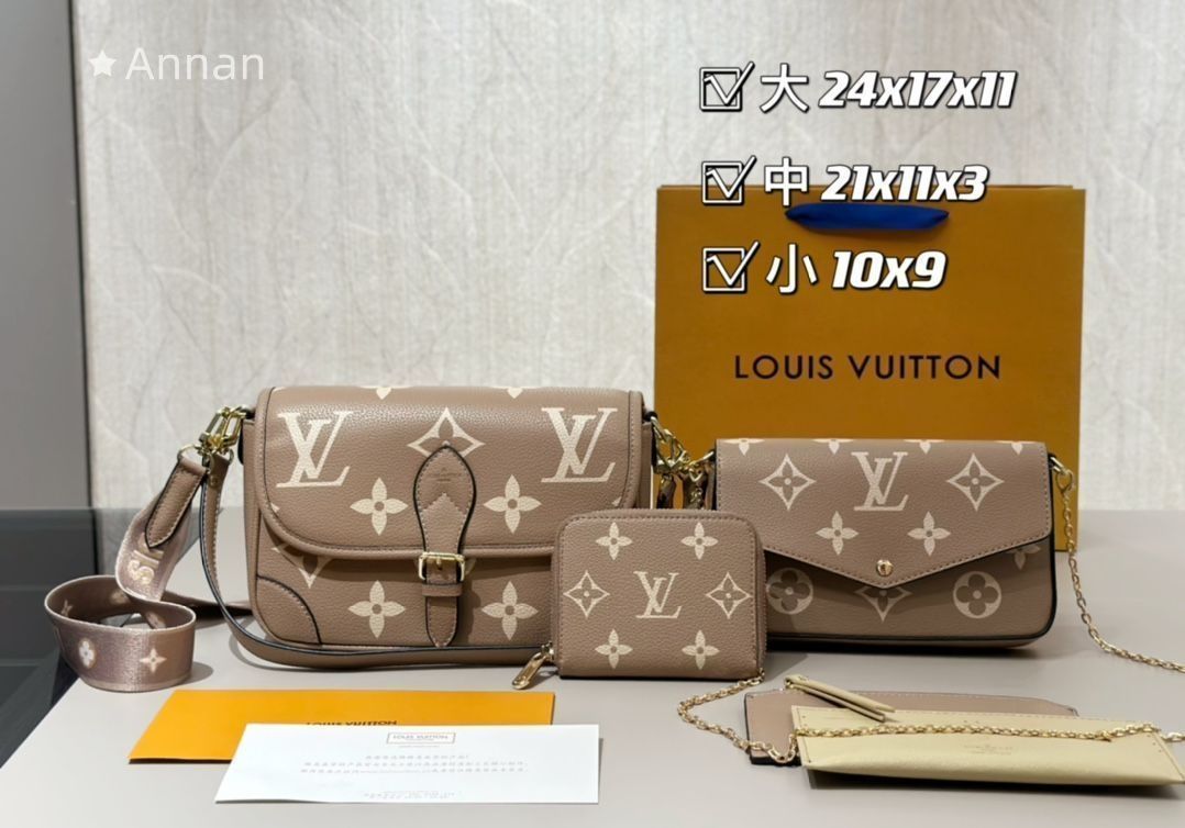 LOUIS VUITTON ルイヴィトン バッグ ショルダーバッグ ハンドバッグ 財布 3点セット