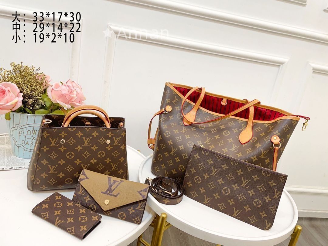 送料無料 LOUIS VUITTON ルイヴィトン ハンドバッグ トートバッグ 財布 3点セット