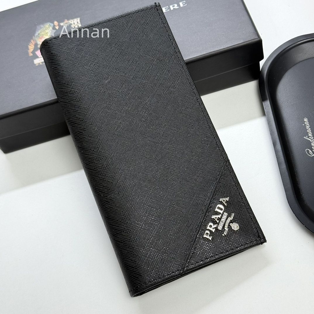 超極SSS美品 良品 PRADA プラダ PRADA プラダ 長財布 メンズ 財布