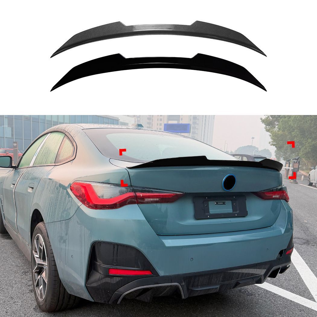 BMW 4シリーズ G26 グランクーペ (BMW 4 Series G26) 2020+専用 リアスポイラー スポーティデザイン ABS製 カーボン調/ピアノブラック 選べる2色ドレスアップ効果走行安定性向上軽量高強度耐候性抜群 おしゃれ おすすめ 送料無料
